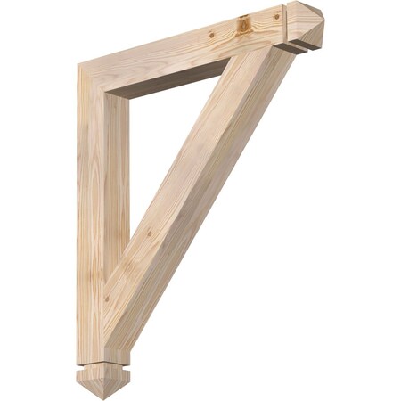 Traditional Arts & Crafts Smooth Bracket, Douglas Fir, 3 1/2W X 28D X 32H